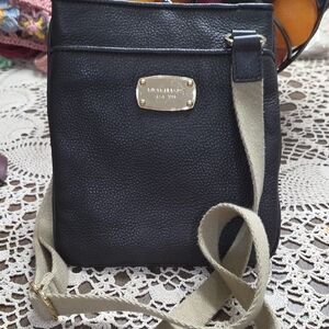 Michael Kors Brown  and Cream Crossbody Bag